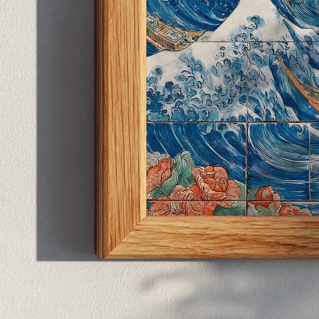 Kanagawa Great Wave x Portuguese Tile Print - CITTRA Collective